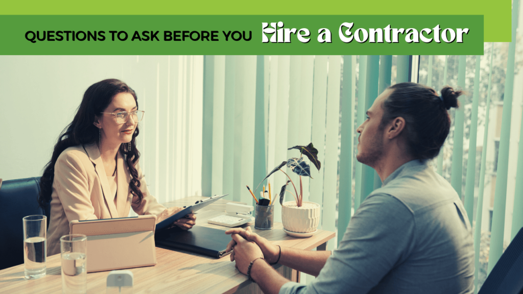 Questions to Ask Before You Hire A Contractor - Article Banner