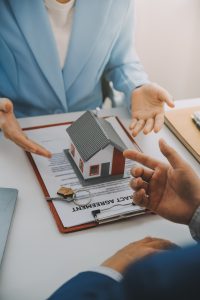 Discussing Terms of a Real Estate Agreement Property Manager